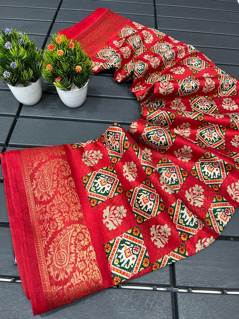 Wow Patola Printed Designer Non Catalog Sarees